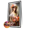(40*60cm)Flower Beauty - Full Round Drill Diamond Painting