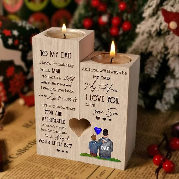 To My Dad - You Will Always be My Dad, My Hero - Candle Holder