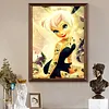 Dessin anim&eacute; elfe complet bricolage 5D rond pierres de pierre, kits de peinture en diamant pour adultes/d&eacute;butants, id&eacute;es cadeaux de d&eacute;coration murale maison kits de peinture en cristal diamant &agrave; strass 11,81x15,75 in