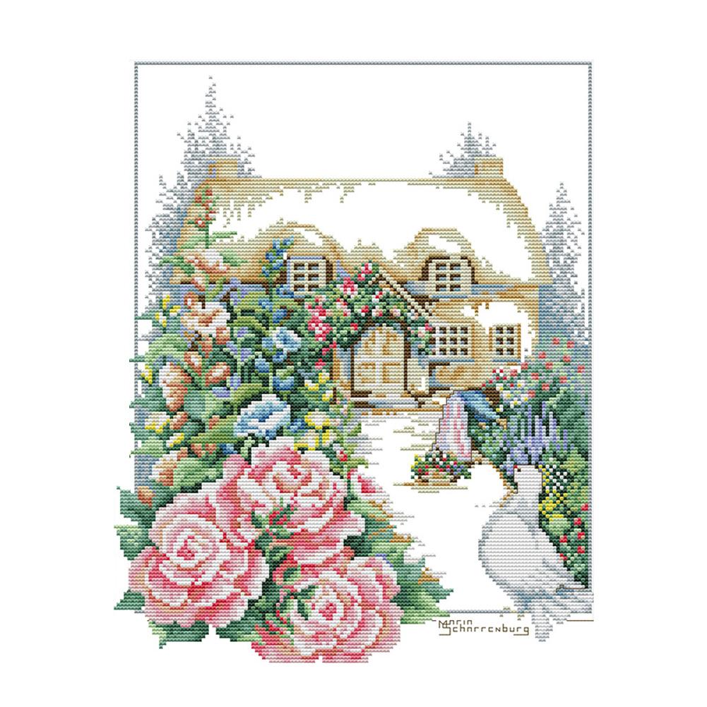 

Spring Is Full Of Gardens - 14CT Stamped Cross Stitch - 33*40cm, 501 Original