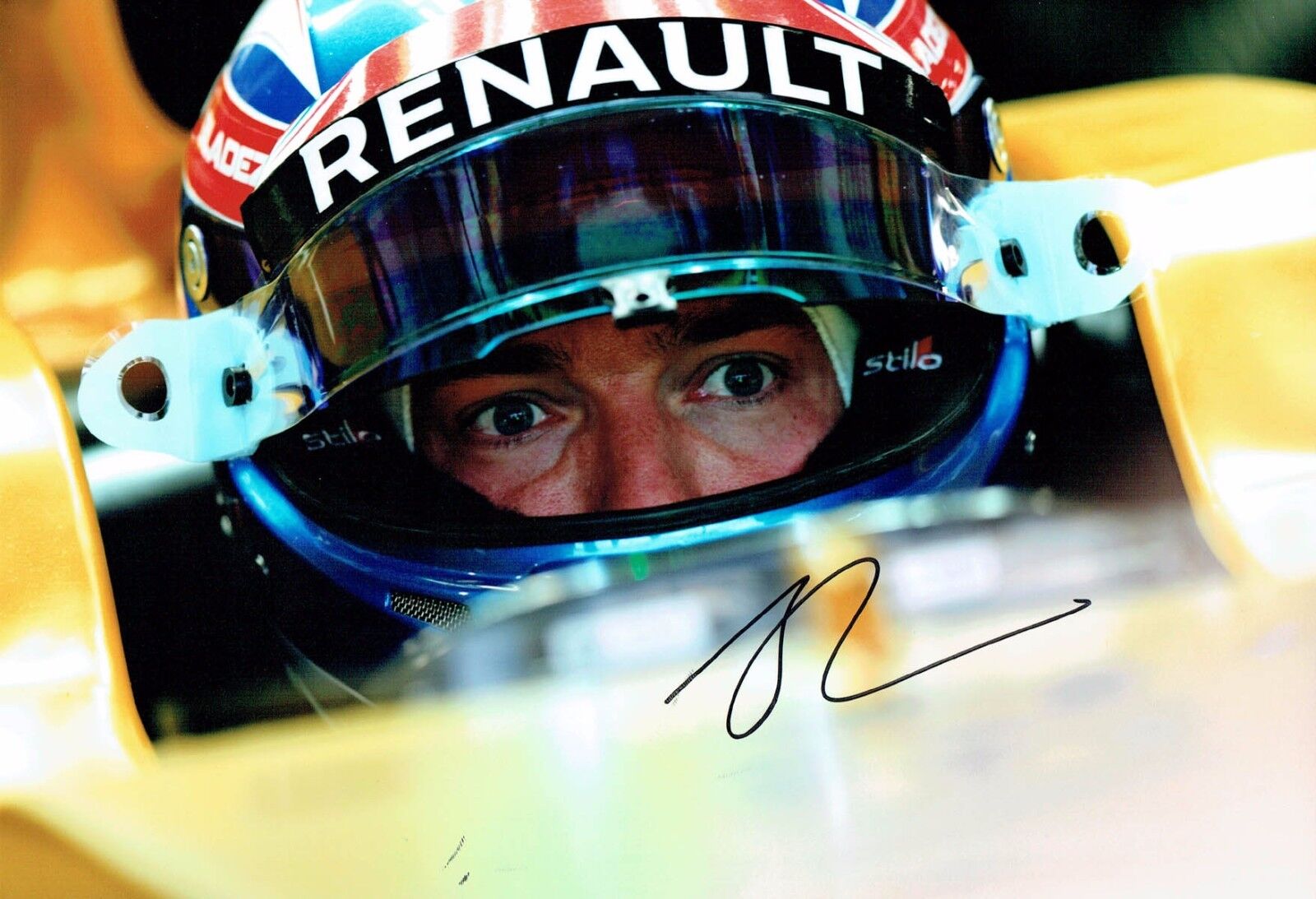 Jolyon PALMER British F1 Racing Driver SIGNED Portrait Photo Poster painting AFTAL Autograph COA