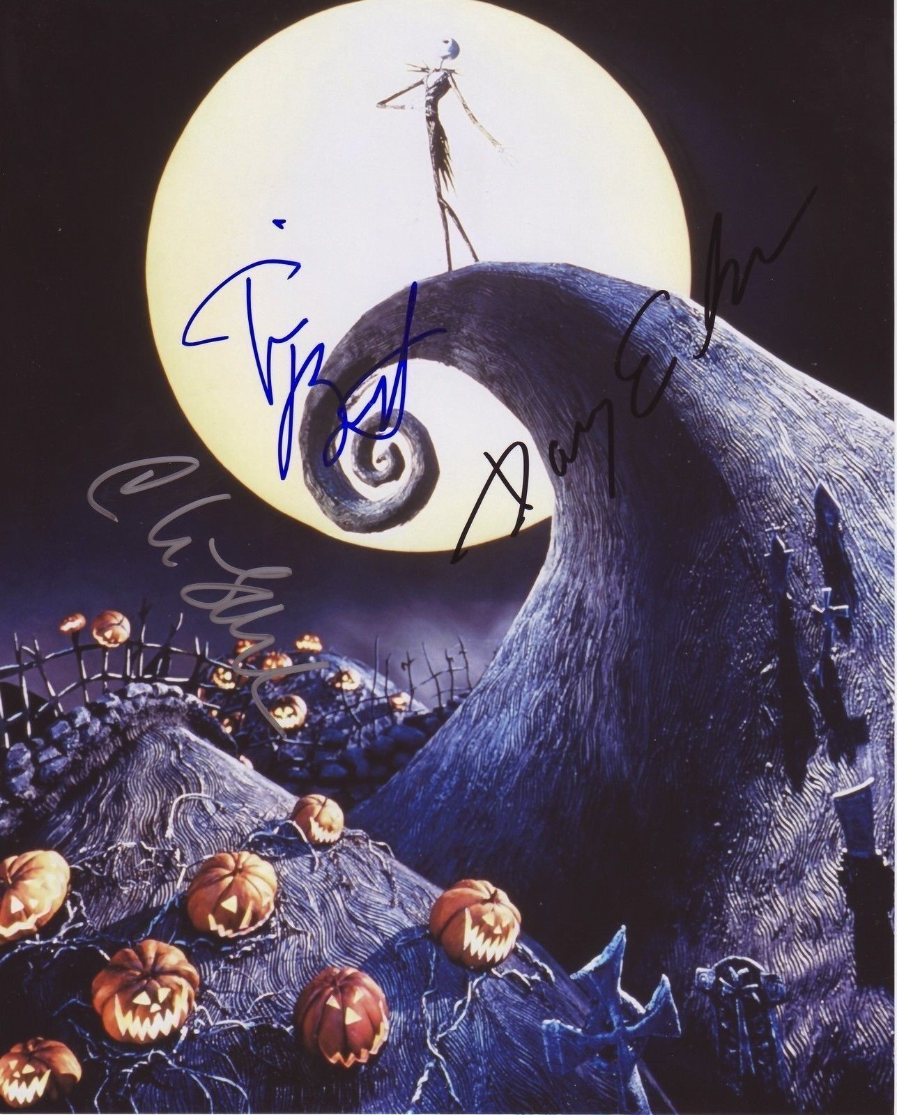 THE NIGHTMARE BEFORE CHRISTMAS CAST AUTOGRAPH SIGNED PP Photo Poster painting POSTER