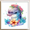 Dolphin - 18CT Stamped Cross Stitch 20*20cm