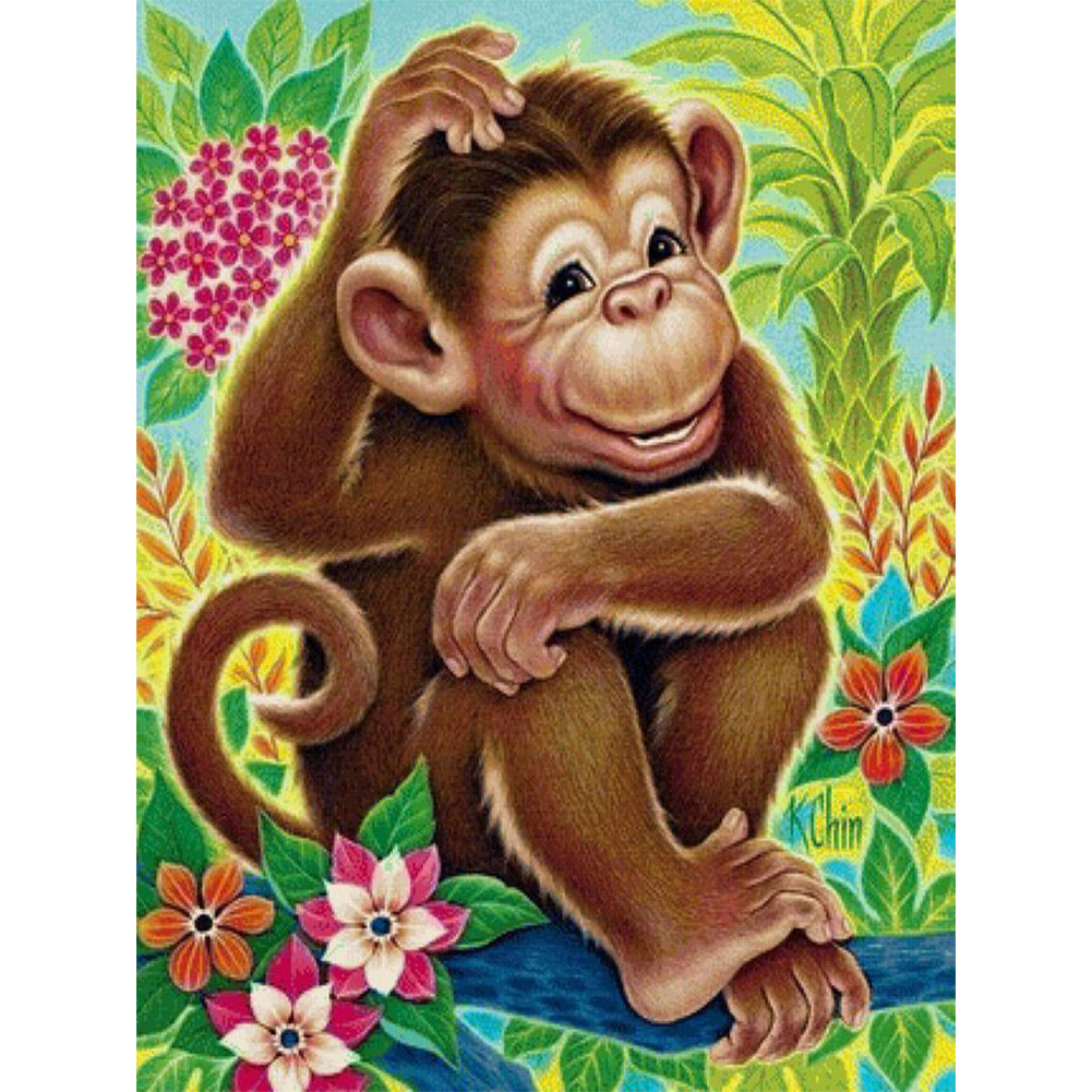 

Monkey - Round Drill Diamond Painting - 30*40CM, 501 Original