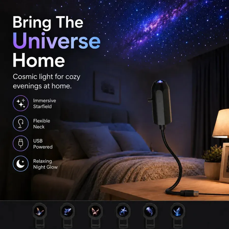 Smart Holographic Ocean & Galaxy & Forest 5D Projector