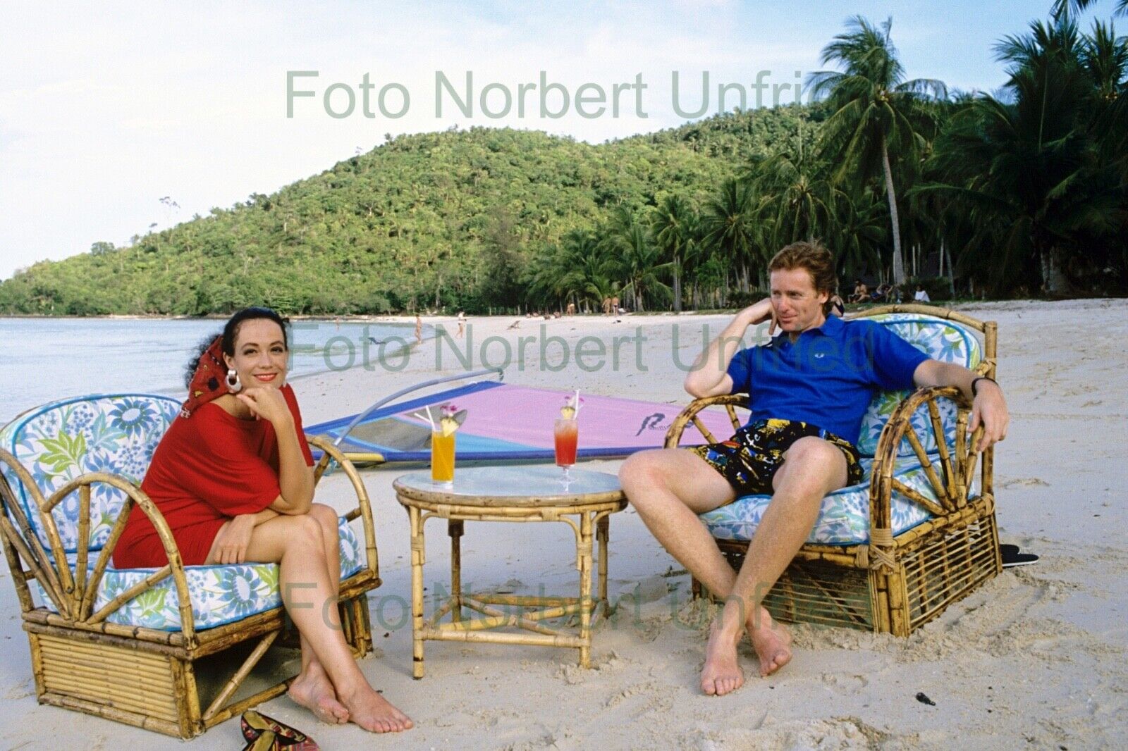 Albert Fortell - Barbara Wussow - Photo Poster painting 20 X 30 CM Without Autograph (Nr 2-5