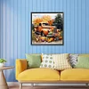Diamond Painting-DIY Full Round Drill Pumpkin Car
