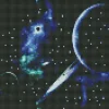 Cosmic Planet  | Full Round Diamond Painting Kits