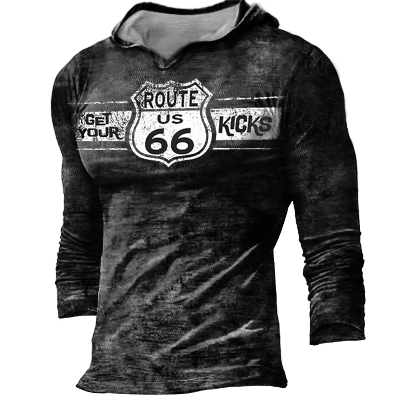 Route 66 Men's Outdoor Retro Hoodie / [viawink] /