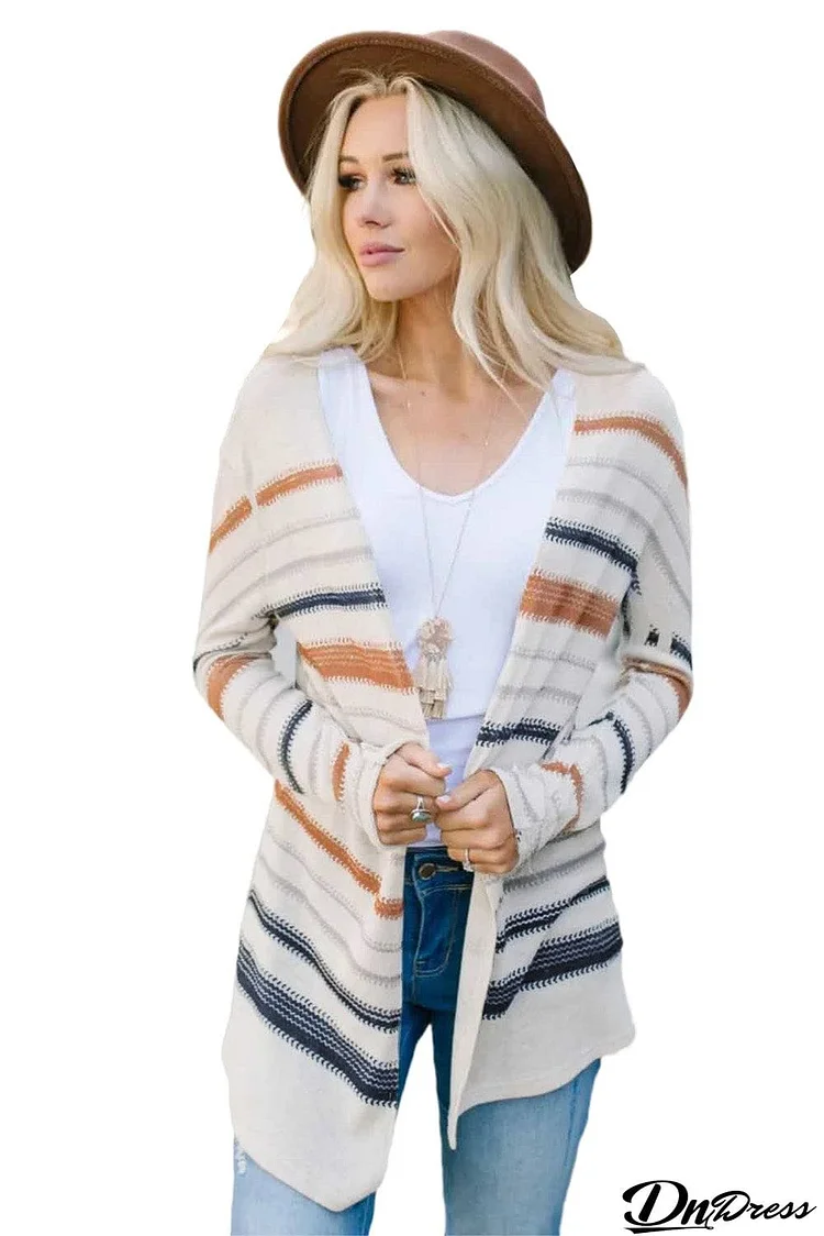 Multicolor Spice Stripe Cardigan