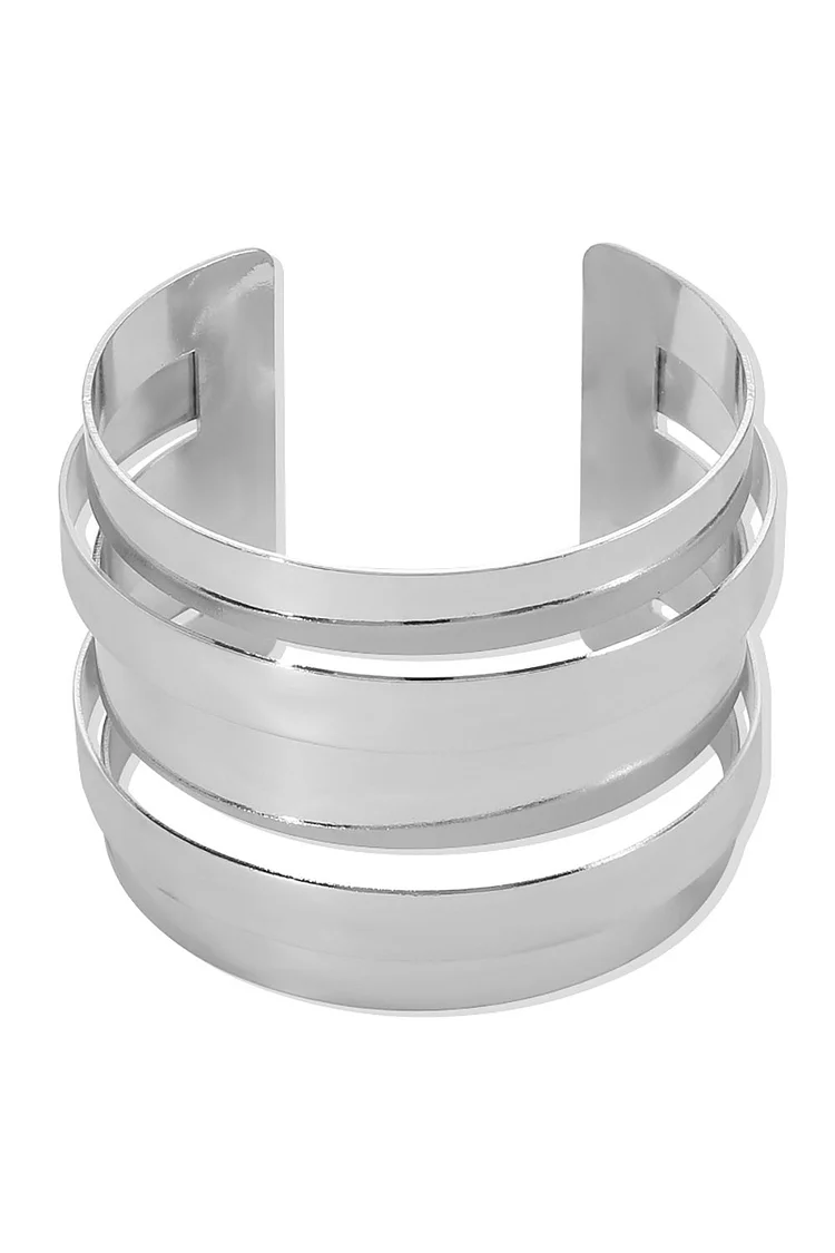 Fashion Metal Multi-Layered Open Bracelet