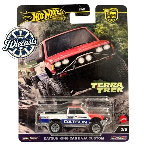 Dronehint HOT WHEELS PREMIUM DATSUN KING CAB BAJA CUSTOM CAR CULTURE 1:64 DIECAST Toy