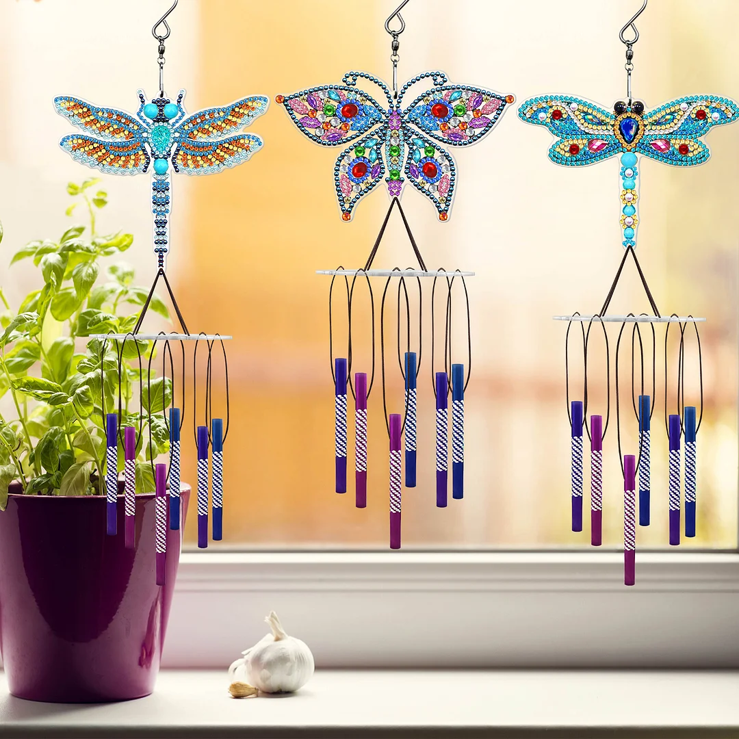 DIY Diamond Animal Wind Chime Pendant