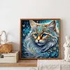 Diamond Painting-5D Full Round Drill Colorful Cat