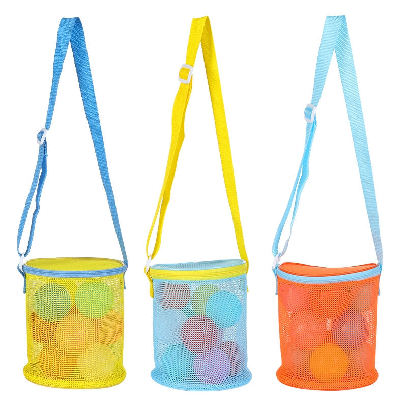 New Color Matching Children’s Toy Bag Shell Storage Bag Travel Beach Bag Hollow Transparent Beach Bag