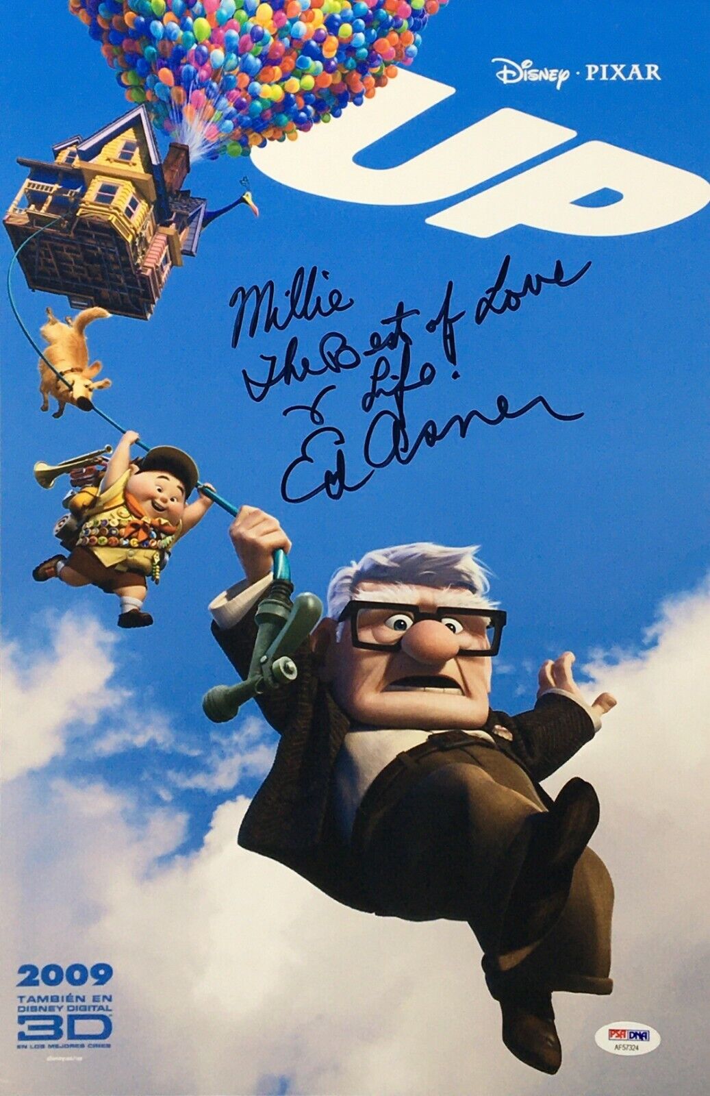 Ed Asner Signed 11x17 Photo Poster painting *Carl Fredricksen PSA AF57324