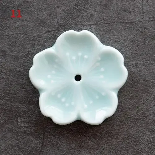 Oocharger Blossom Incense Burner Home Ceramic Decor Stick Holder Aromatherapy Censer Office Teahouse Ornament