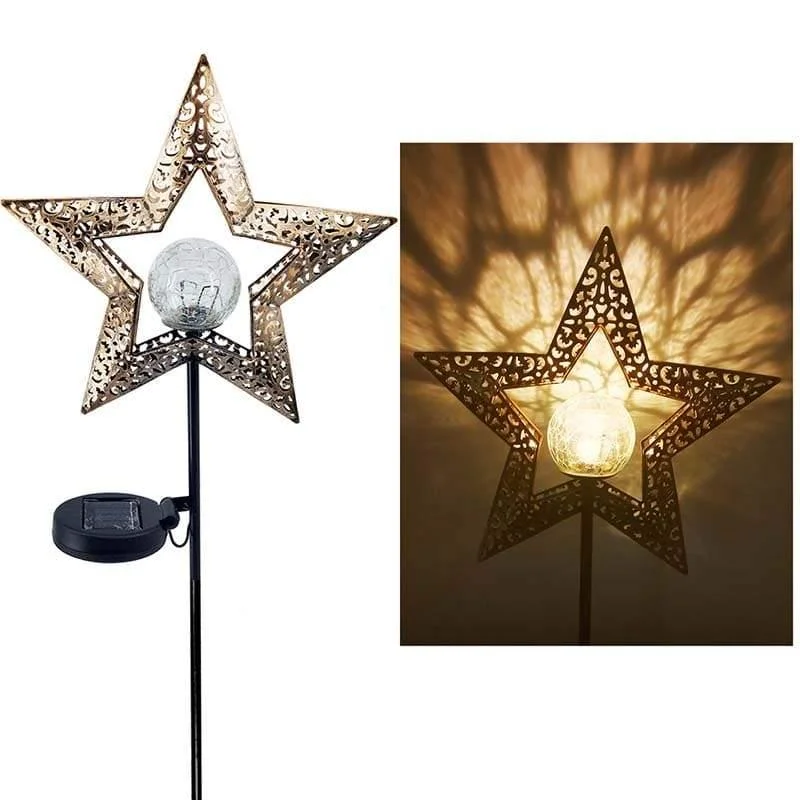 2021 Upgrade Solar Powered Garden Moon Lights