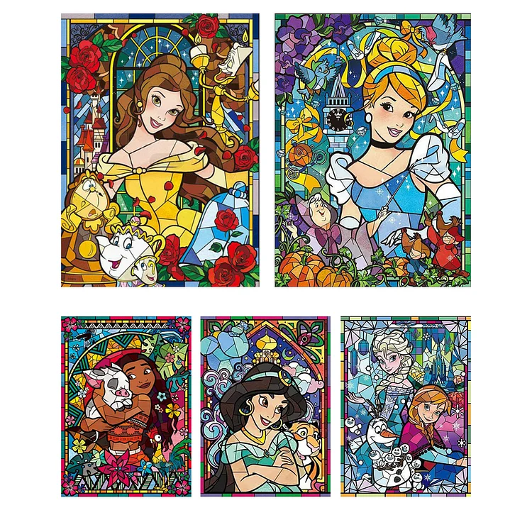 Disney Princesses 'Make your own diamond painting stickers' – Started With  The Mouse