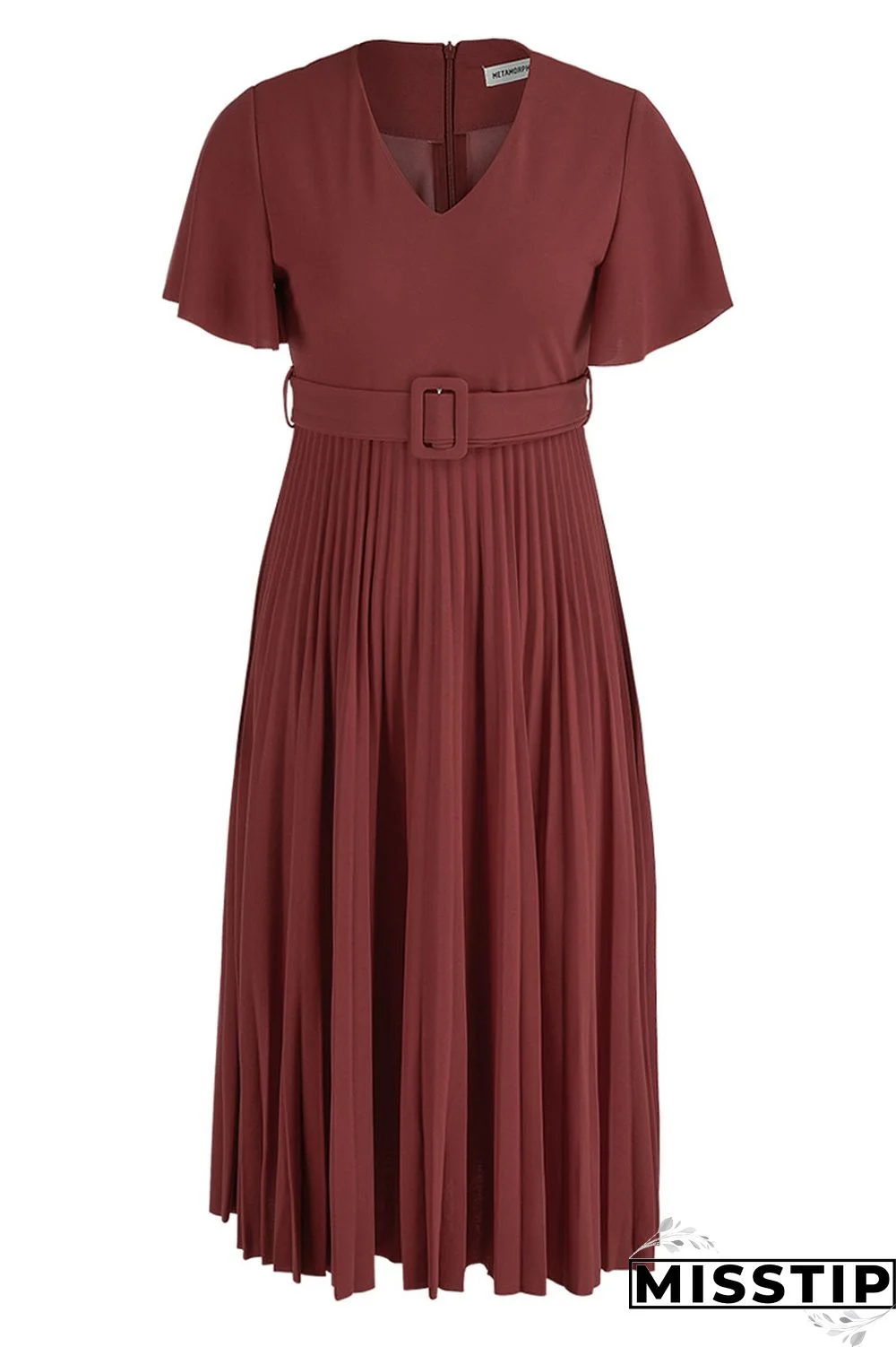 Black Casual Elegant Solid Patchwork Fold O Neck A Line Dresses