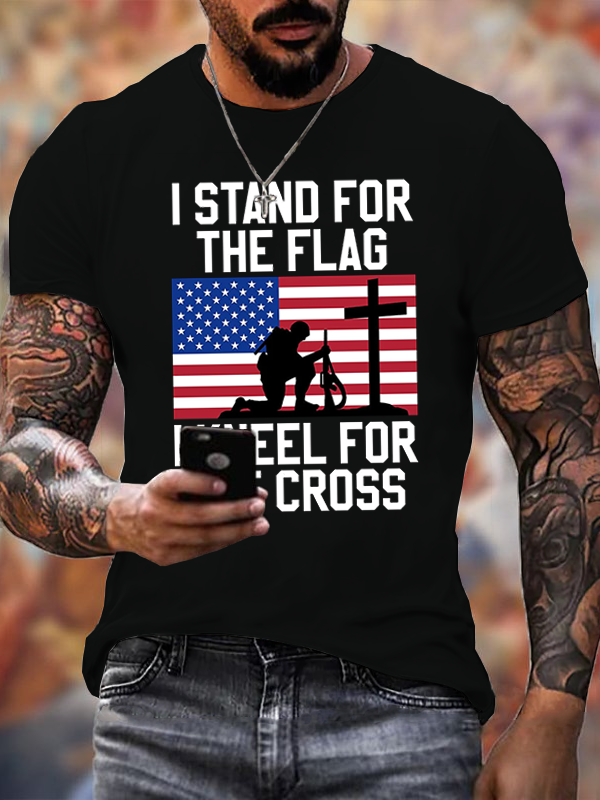 I Stand For The Flag And Kneel For The Cross T-shirt