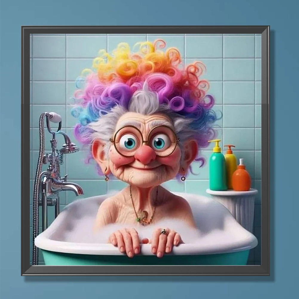 Diamond Painting - Full Round Drill - Grandma(Canvas|30*30cm)