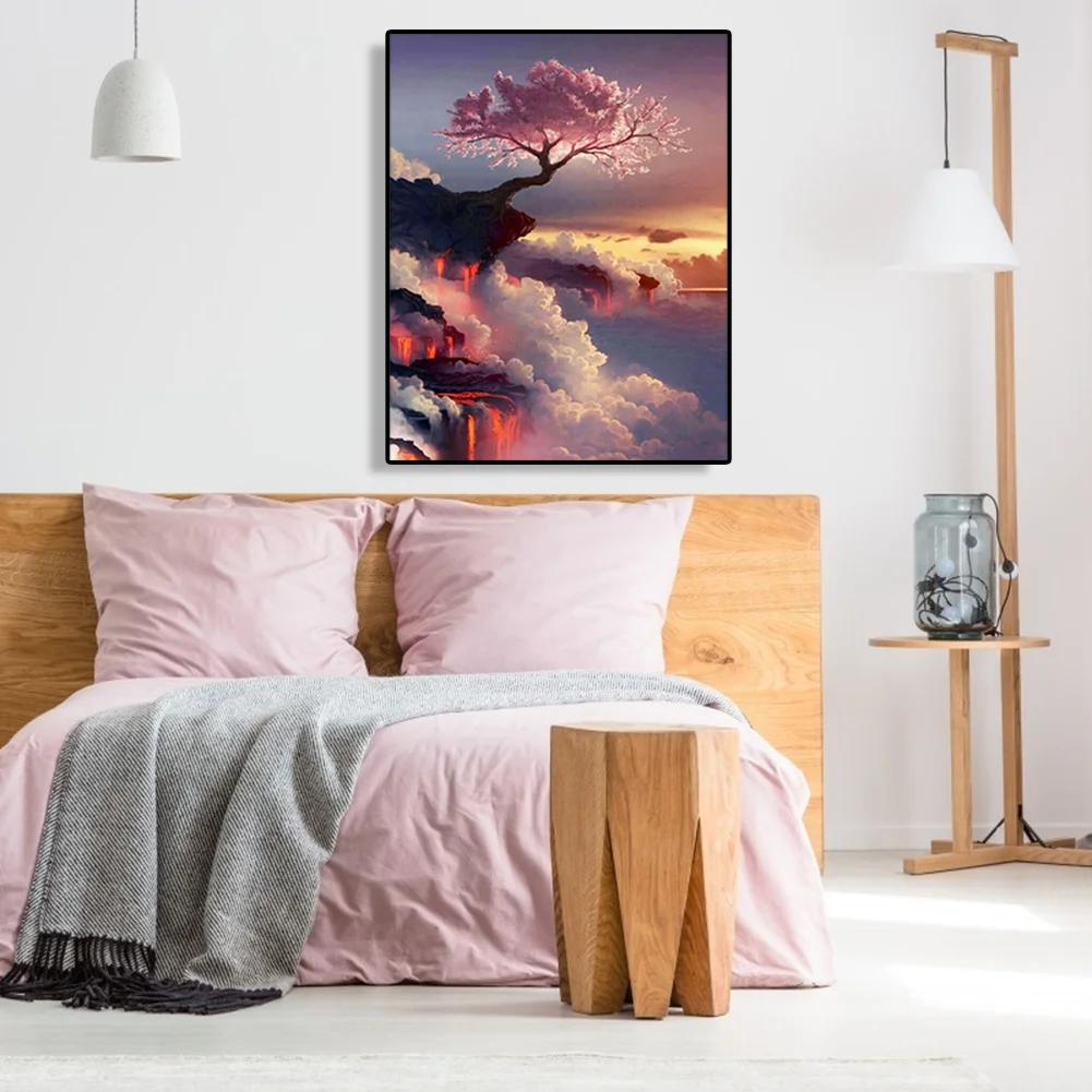 Flower on Clouds - Paint By Number(40*50cm)