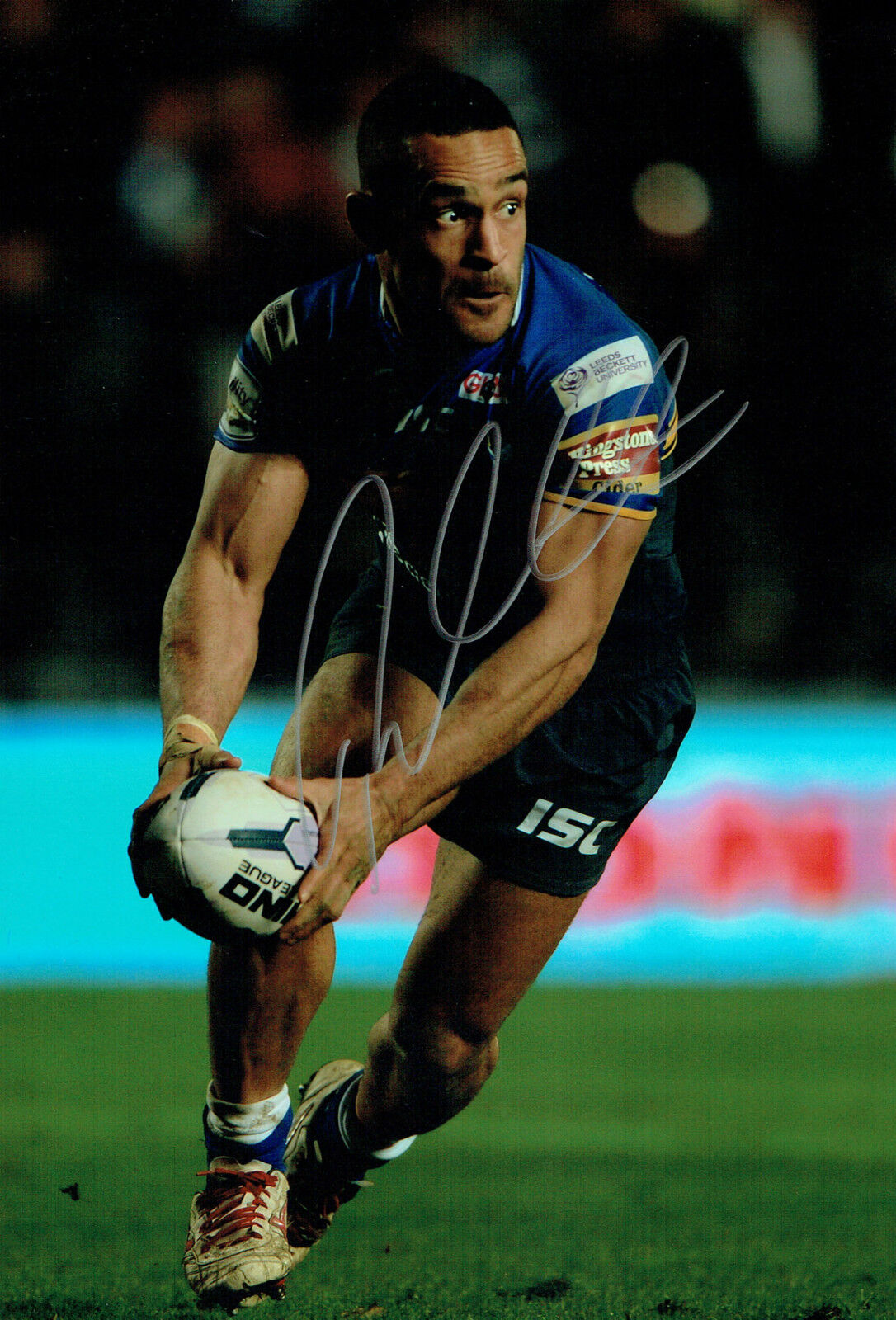 Paul AITON Signed Leeds Rhinos Rugby League Autograph 12x8 Photo Poster painting AFTAL COA