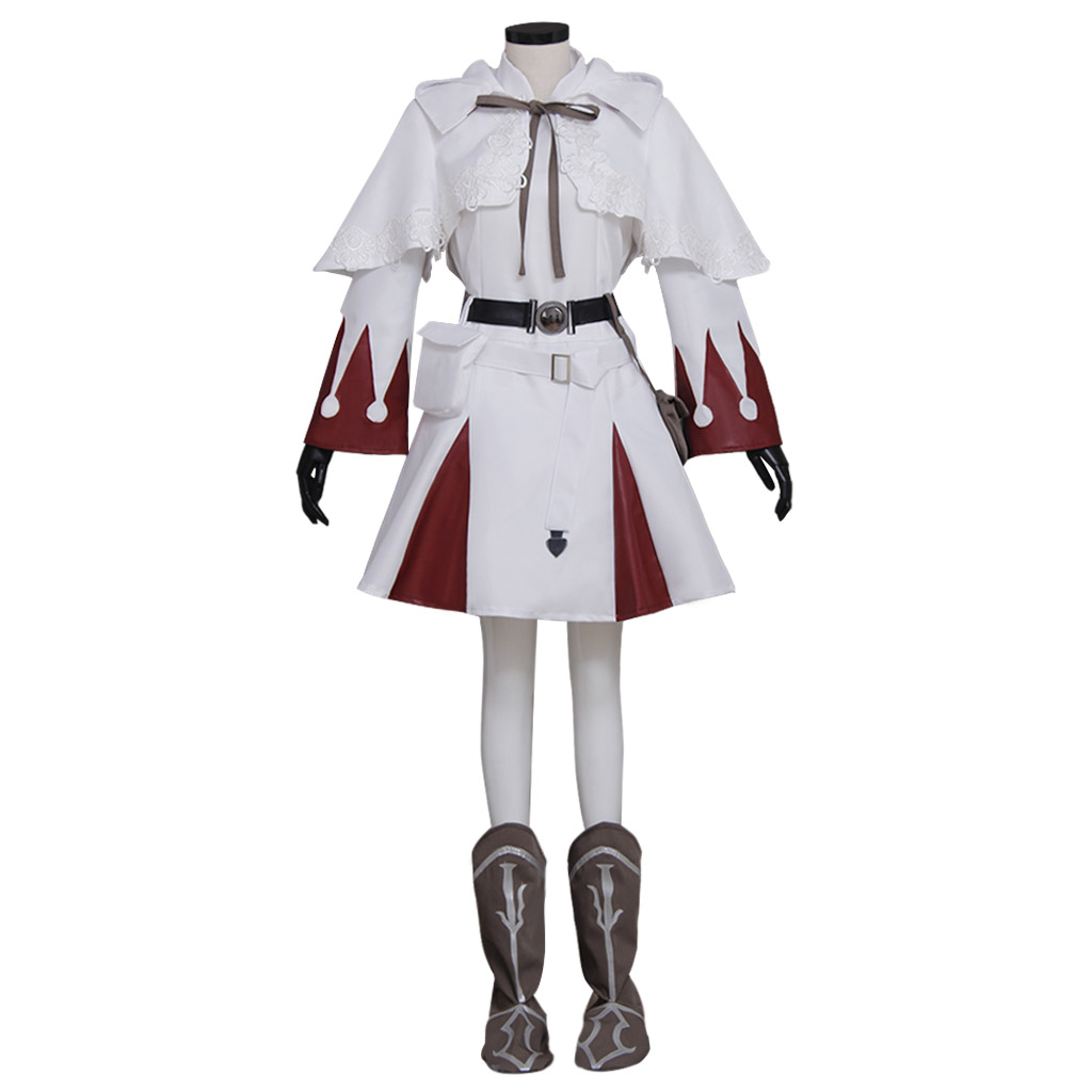 White Mage B Edition Uniform Outfit Cosplay Costume