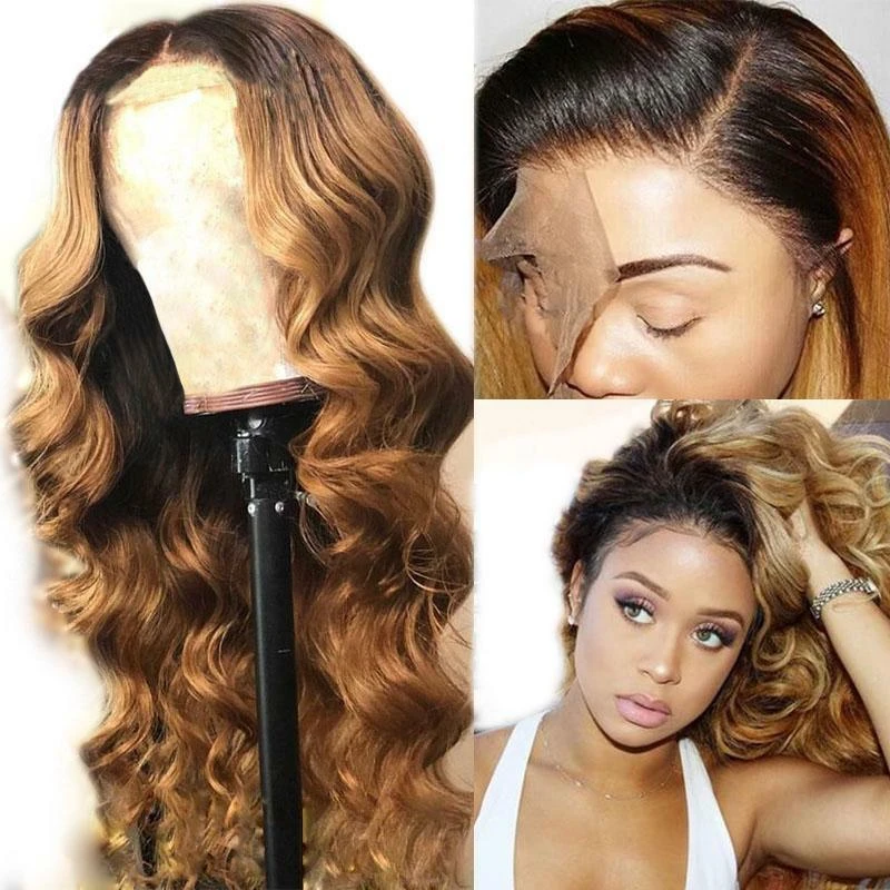 Zaesvini Hair® | Brown  Lace Wigs Pre Plucke Body Wave With Babyhair Zaesvini