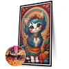 >SALE<5D DIY Full Round Drill Diamond Painting Rainbow Cat Kit Home Decoration 40x70cm