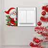 4Pcs DIY Santa Claus Diamond Painting Acrylic Wall Switch Sticker
