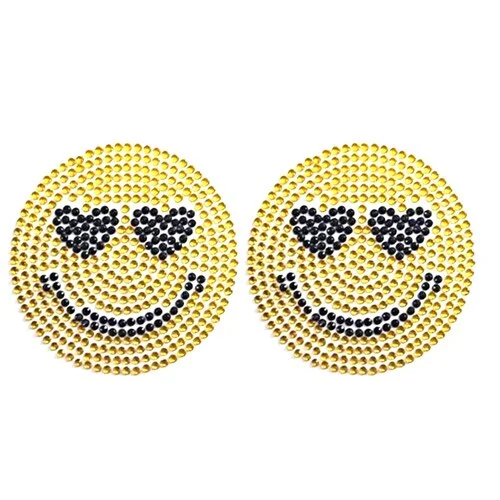 Billionm 2pcs/Pair Self Adhesive Nipple Cover Rhinestone Invisible Bra Pasties Diamond Sexy Women Paste Chest Stickers