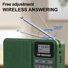 Portable DAB+ Digital Radio Bluetooth-Compatible Solar/Rechargable FM Radio