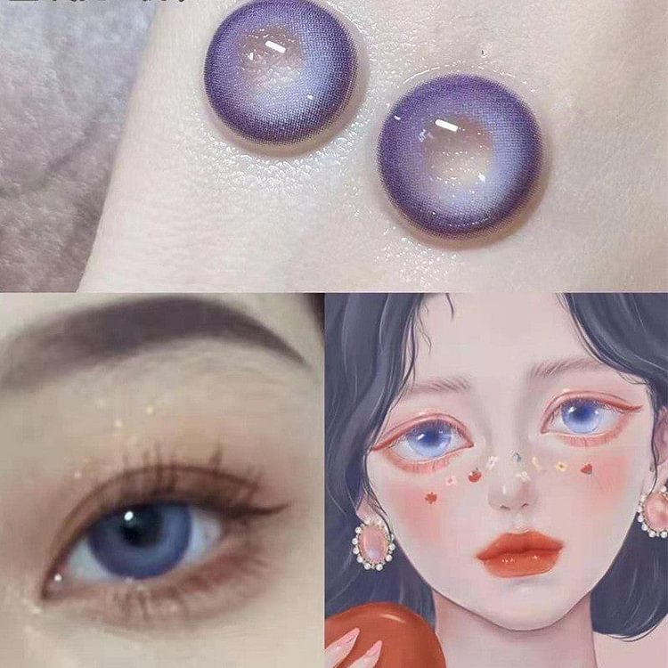 Princess Moon Dolly Purple Blue Colored Contact Lenses Contacts SP17852