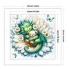 Lotus Dragon-11CT Stamped Cross Stitch 50*50cm/19.69*19.69in