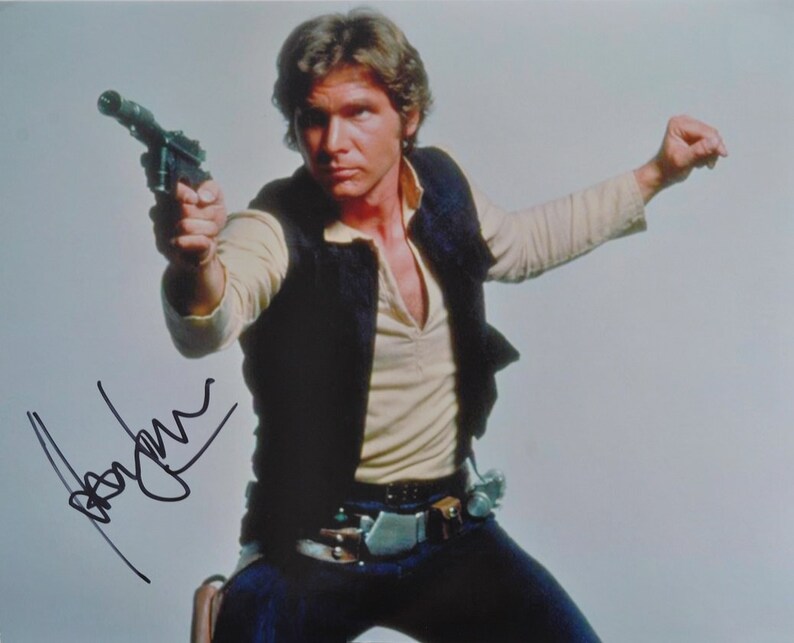 HARRISON FORD Han Solo Star Wars Hand-Signed, Autographed 8x10 wCoA