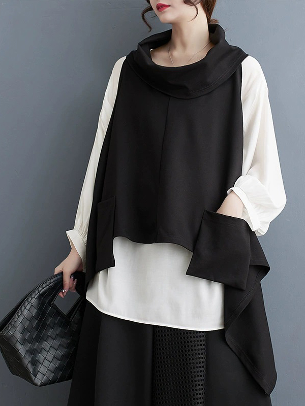 Loose Vest Batman Sleeve T-shirt Two-piece Set