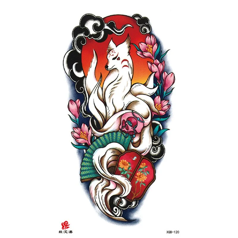 Sdrawing Temporary Tattoo Sticker Tiger Lion Wolf Mermaid Rose Arm Tattoo Hipster Tattoo Man Woman Tattoo Body Art Tatuajes