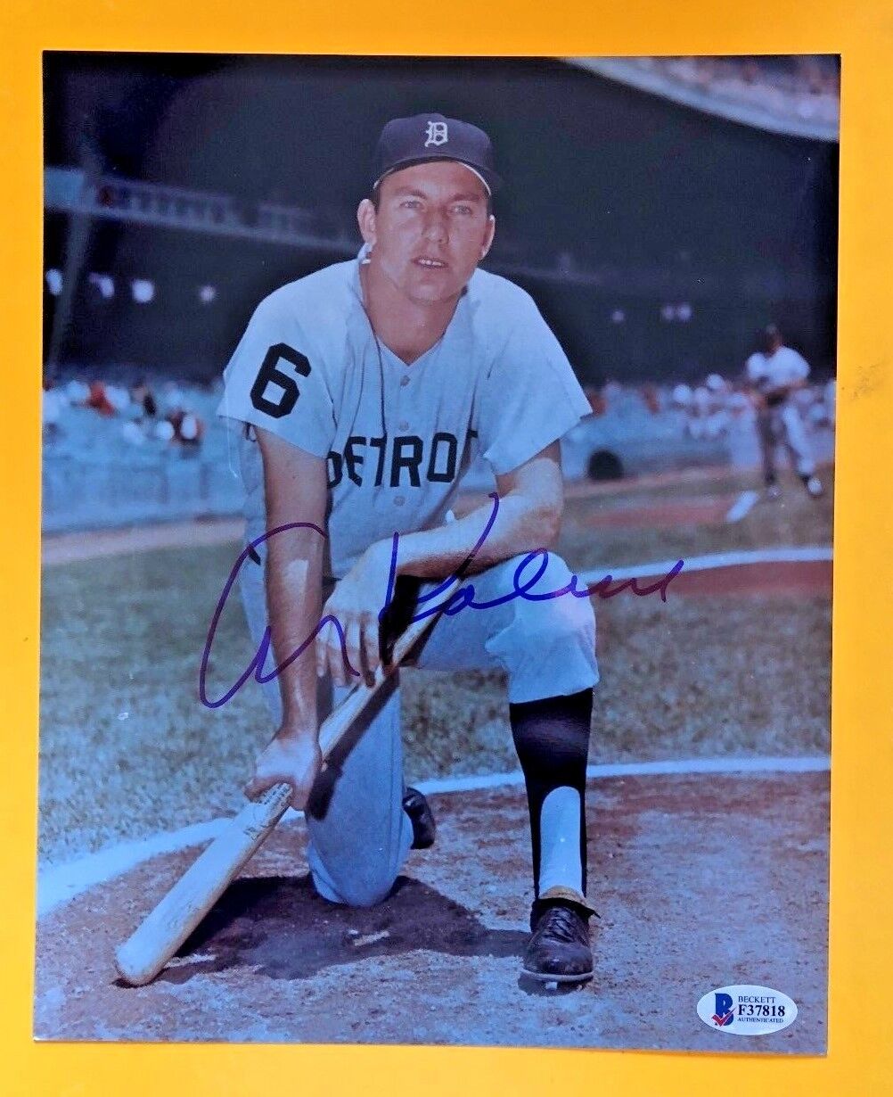 AL KALINE SIGNED 8X10 DETROIT TIGERS Photo Poster painting BECKETT CERTIFIED