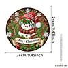 Diamond Painting Acrylic Snowman Pendant Kits for Home Wall Decor
