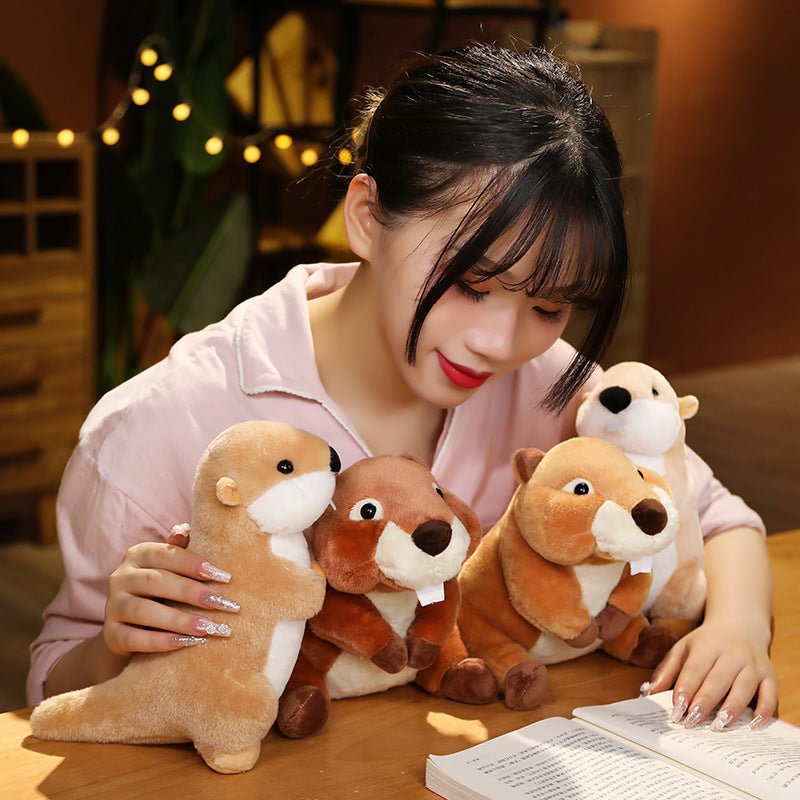 Beaver Stuffed Animal Kawaii Soft Cuddly Plush Toy