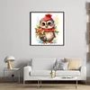 Christmas Owl - 18CT Stamped Cross Stitch 20*20cm/7.87*7.87in