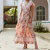 Women's Long Printed Resort Dress