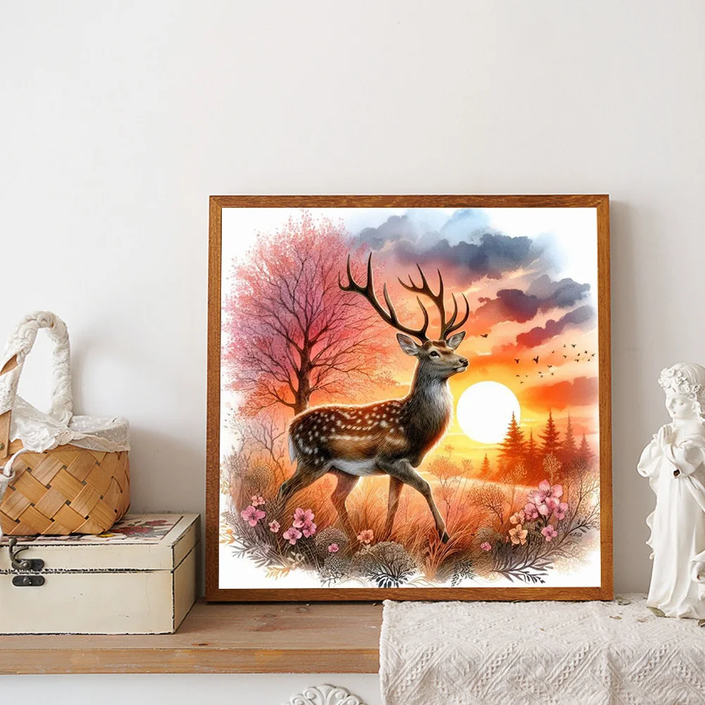 Diamond Painting - Full Round Drill - Deer(Canvas|40*40cm)