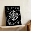DIY Pearl Painting Snowflake for Home Wall Decor with Frame(40*30cm)