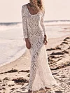 Lace Crochetgo Long Sleeves Column Bohemia Maxi Dress