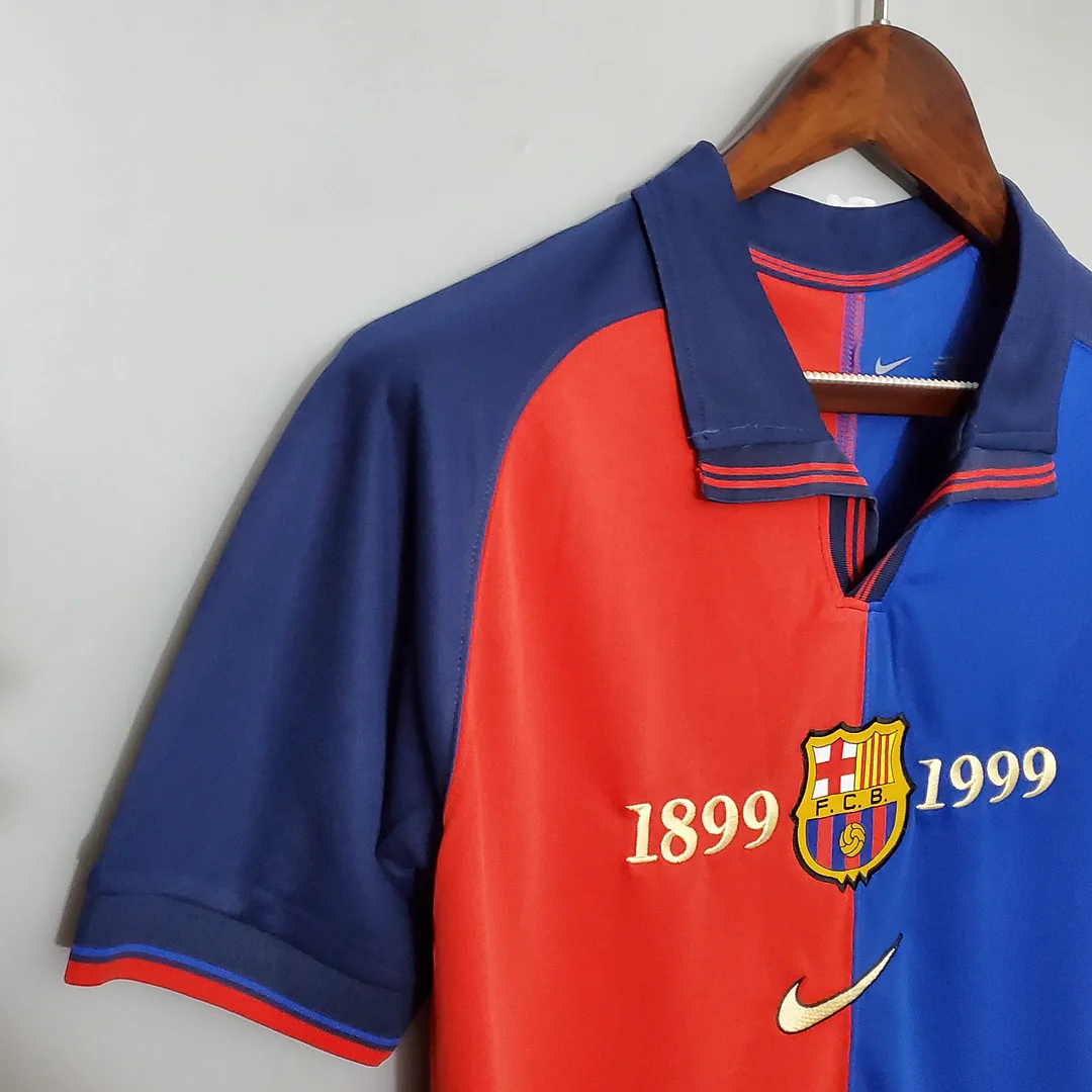 Retro Barcelona 100th Anniversary Version Football Shirt Home 1:1 Thai Quality