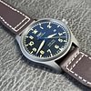 Mark XVIII IW327006 Titanium 40mm Brown Leather Strap Super Clone