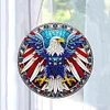 5D Diamond Painting Double Sided Effect  Stained Glass Panel Decorative Home Garden Decoration Hanging Kit(Eagle)